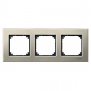 Рамка 3-ая Металл M-Elegance Merten Титан
