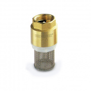 Клапан донный Pedrollo VF 0.5 - 1/2" (с сеточкой, латунь)