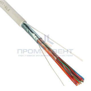 Магистральный кабель FTP 10PR 24AWG 10х2х0.52 cat 5e витая пара (бухта 305м)