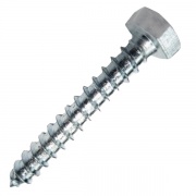 Шуруп-глухарь 6х120 по дереву с шестигранной головкой оцинкованный DIN571